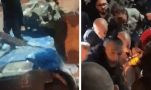 Shembja e murit në Han të Elezit, personi që u zu brenda veturës u dërgua në QKUK, familjet afër evakuohen