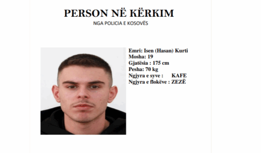 Policia shpall në kërkim të riun në Gjakovë, i dyshuar për vrasje në tentativë në Gjakovë