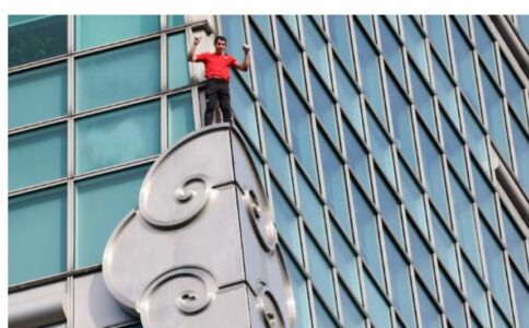 Alpinisti amerikan ngjitet pa litarë në ndërtesën më të lartë të Tajvanit