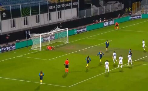 Celje shënon golin e tretë në fund të pjesës së parë, Drita me pak gjasa për kualifikim