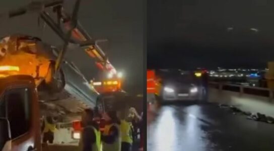 Katër të lënduar në aksidentin mes tri automjeteve në rrugën Prishtinë-Podujevë