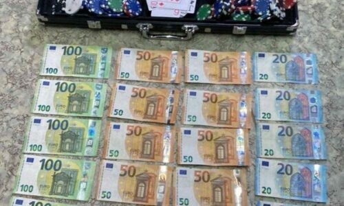 Policia për rastin në Junik: U sekuestruan mbi 1 mijë euro, letra bixhozi dhe dëshmi tjera