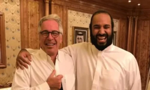 Publikohet fotografia e mbretit te Arabise Saudite, Mohammed bin Salman, me Jeffrey Epstein