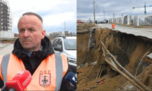 Fushtica: S’dihet shkaku i shembjes së rrugës, pronari i ndërtesës u ftua nga Policia, do të shohim a ka nevojë për evakuim të banorëve