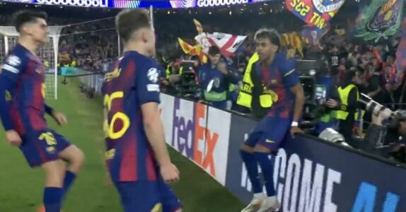 Gol në fundin e pjesës së parë, Barcelona në epërsi