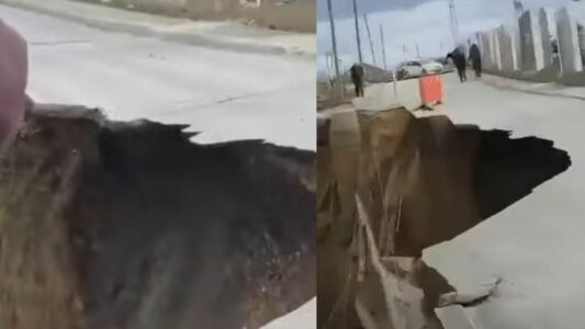 Pamje si nëpër filma: Shembet rruga “Malush Kosova” në Prishtinë