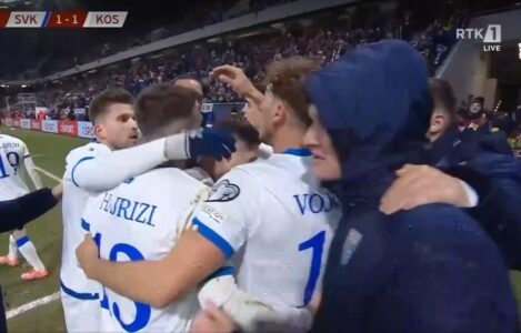 GOOOOOOOOOOOOOOOL – Kosova barazon rezultatin, Veldin Hoxha shënon super gol, dridhet Bratisllava