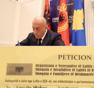 “Rroftë UÇK`ja!” – Haradinaj nënshkruan peticionin në përkrahje të Thaçit dhe të tjerëve