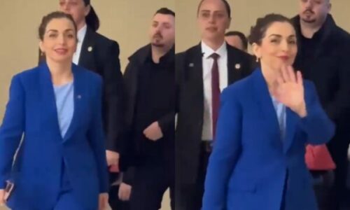 Osmani shkon e buzëqeshur në Presidencë
