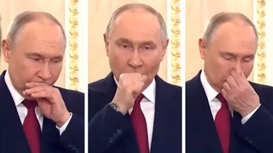 Rusia fshin videon që tregon Putinin duke u kollitur, mezi merrte frymë gjatë regjistrimit të një fjalimi për 8 Marsin