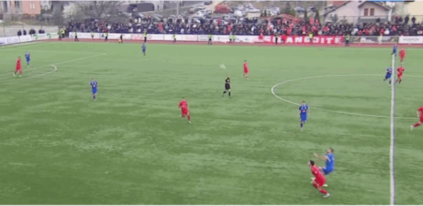 Drita shënon në fund të pjesës së parë ndaj Gjilanit