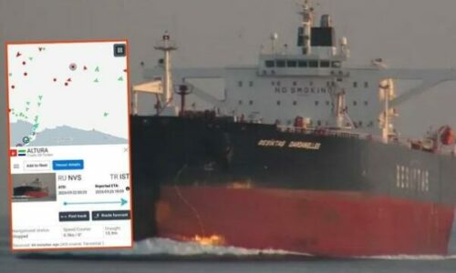 Një anije turke e naftës, u godit nga një dron pranë Stambollit