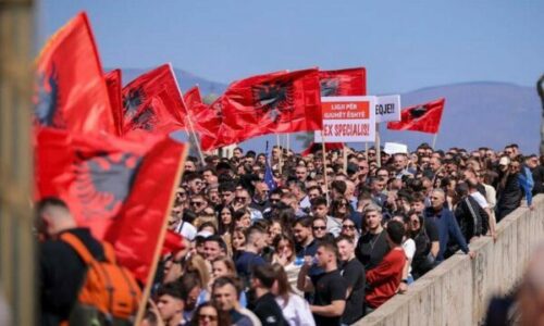 OVL mbështet protestën në RMV: Gjuha jonë vazhdon të përballet me status dytësor në territore historikisht shqiptare
