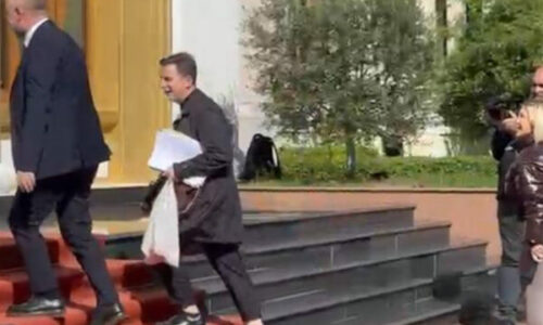 Seancë Kuvendi i Shqipërisë, Erion Braçe shkon me qese me perime