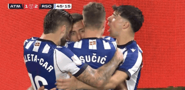  Real Sociedad rikthen avantazhin ndaj Atletico Madrid